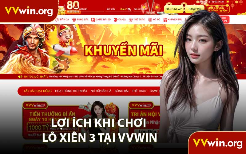Lợi ích khi chơi lô xiên 3 tại VVWIN